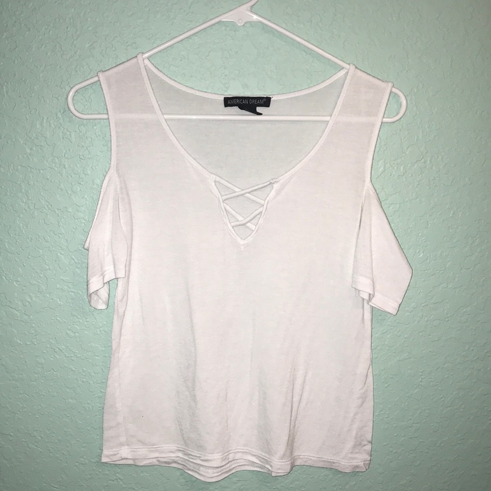 off the shoulder t-shirt